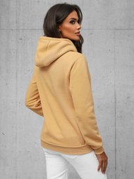 Bluza z kapturem damska beżowa OZONEE JS/W02/160Z