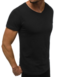 T-Shirt męski czarny OZONEE O/2309