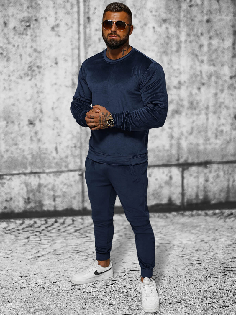 Спортивний костюм чоловічій tемно-cиня OZONEE JS/8C1167/25