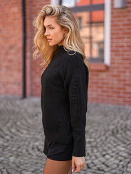 Sweter damski czarny OZONEE JS/53B5201/3