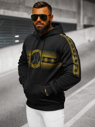 Bluza z kapturem męska czarna OZONEE JS/8B1100/3