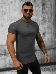 T-shirt męski grafitowy OZONEE NB/3009Z