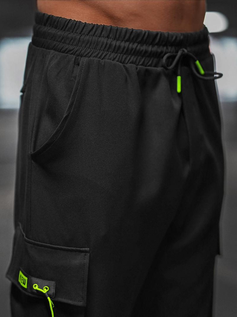 Чоловічі штани джоггери чинос Чорнi OZONEE O/CP150Z