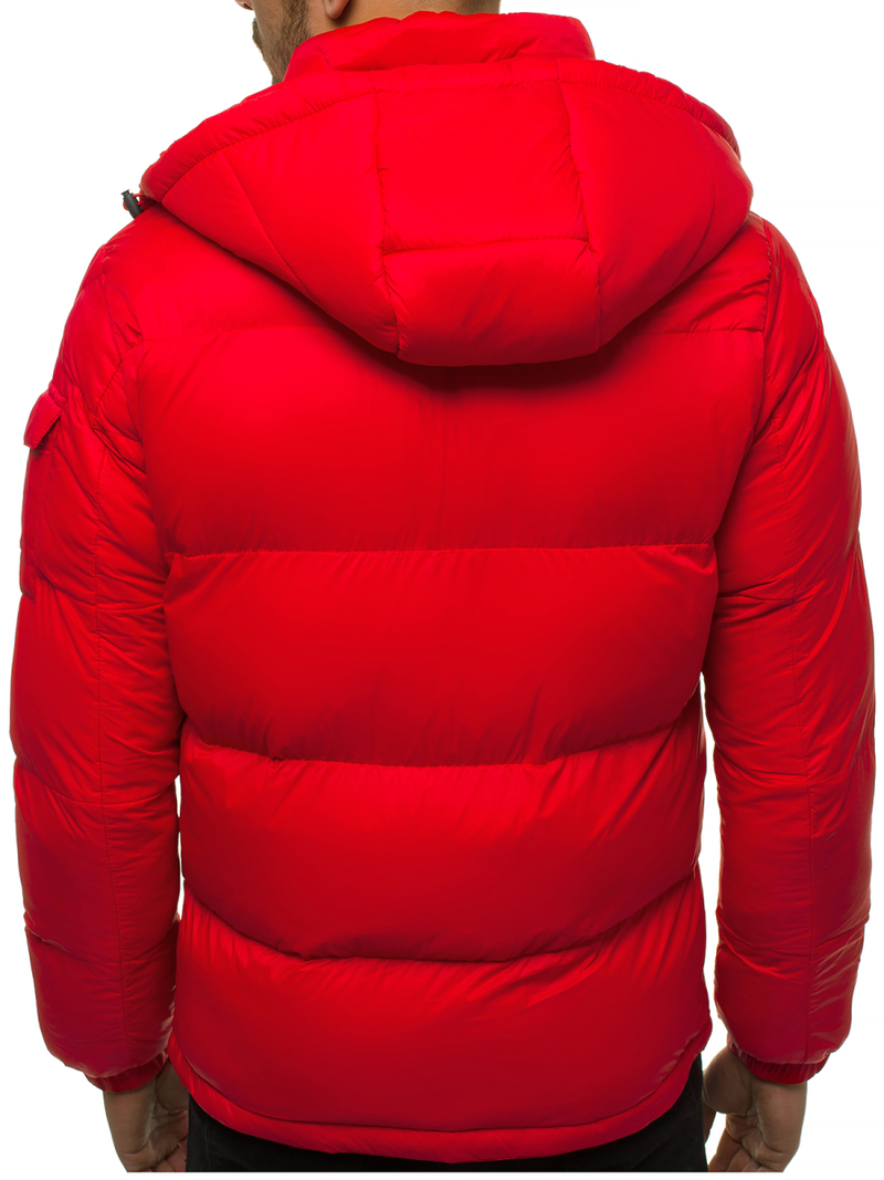 Kurtka zimowa męska pikowana czerwona OZONEE JB/JP1161/3