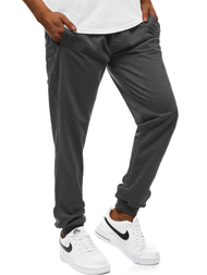 Spodnie dresowe męskie grafitowe OZONEE JS/HH02