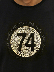 T-Shirt męski czarny OZONEE NB/3003