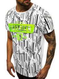 T-Shirt męski biały OZONEE JS/KS1993