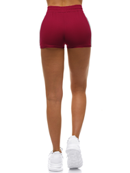 Шорти спортивні жіночі Бордовi OZONEE JS/1023/B13A