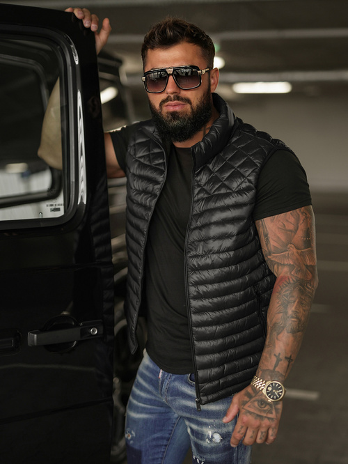 Безрукавка чоловіча чорна OZONEE JS/16M9333/392BZ