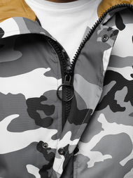 Куртка чоловіча Сіро-камуфляжна OZONEE JS/2019005