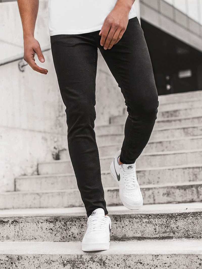 Spodnie jeansowe męskie czarne OZONEE G/1088