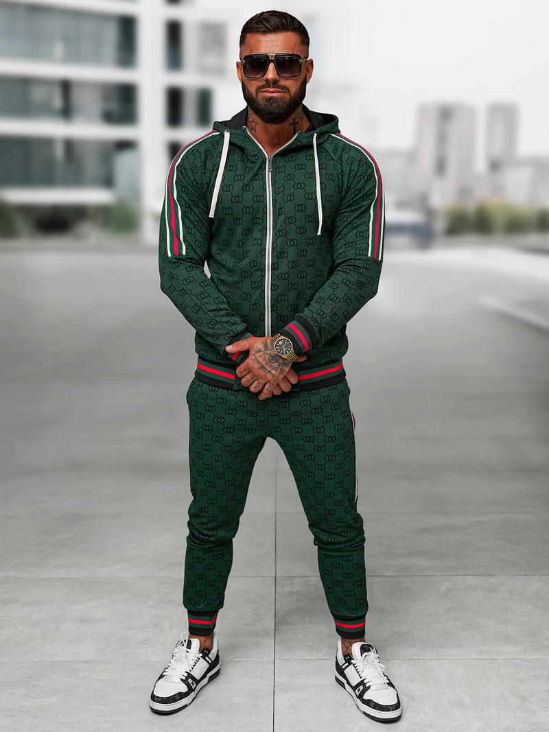 Спортивний костюм чоловічій Зелений OZONEE O/FF5111AB