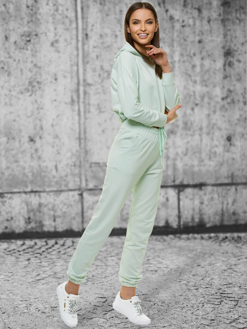Komplet dresowy dwuczęściowy jasno-miętowy OZONEE O/12108