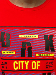 Футболка чоловіча Червона OZONEE JS/KS2091