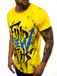 T-Shirt męski żółty OZONEE JS/KS2013