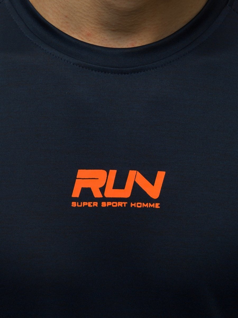 T-Shirt męski granatowy OZONEE JS/KS2101