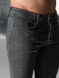 Spodnie jeansowe męskie slim fit grafitowe OZONEE NB/MP0191G