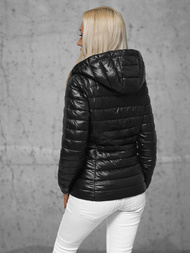 Kurtka damska pikowana czarna OZONEE JS/16M9102/392