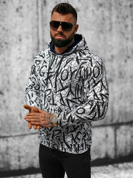 Толстовка Чоловіча Бiло-Чорна OZONEE O/3503BZZ