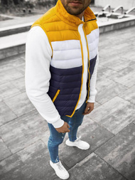 Безрукавка чоловіча Жовто/темно-синій OZONEE JS/M13076/392CZ