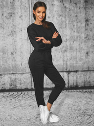 Жіночий спортивний костюм з двох частин Чорний OZONEE JS/8C71/3