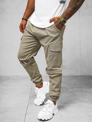 Штани чоловічі джоггери Бежевi OZONEE O/G3014Z