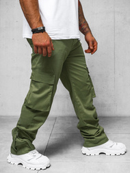 Spodnie męskie cargo wide leg khaki OZONEE O/G3016Z