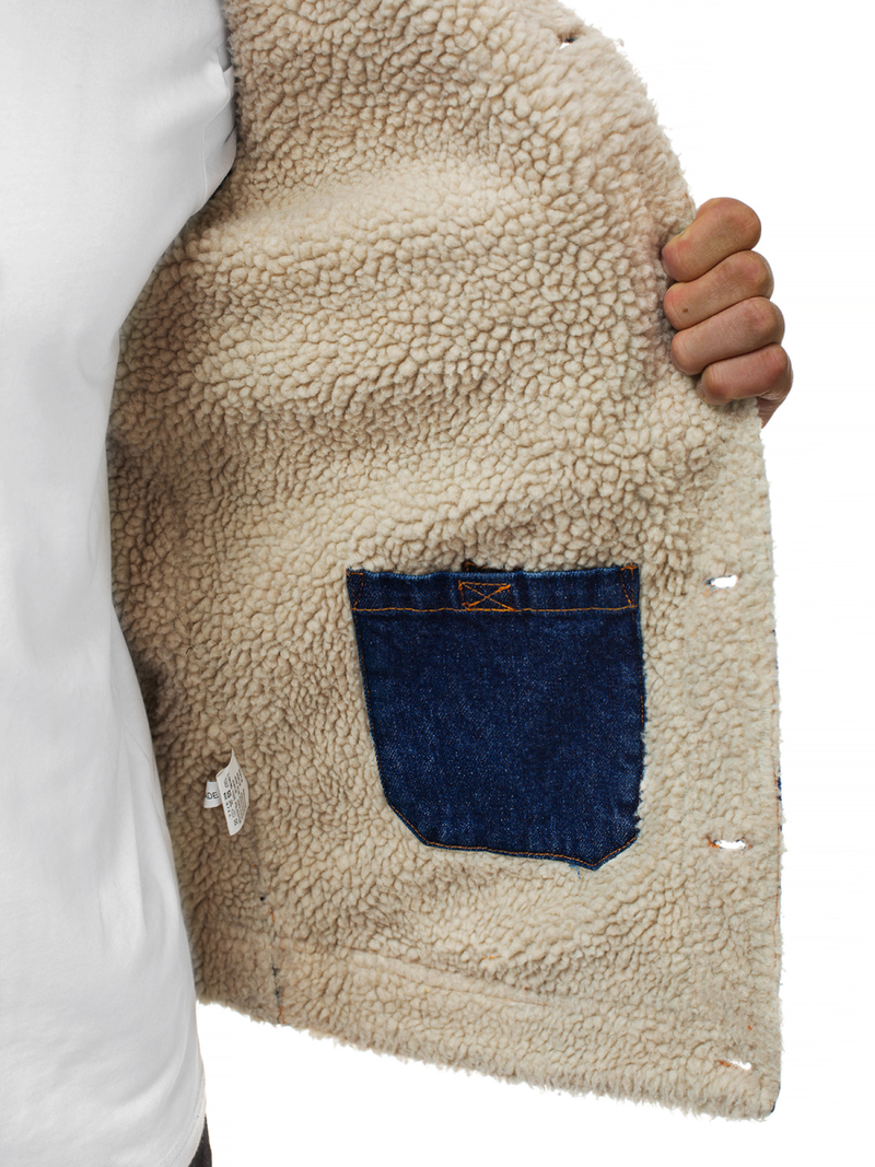 Kurtka męska jeans niebieska OZONEE JB/JP1109Z