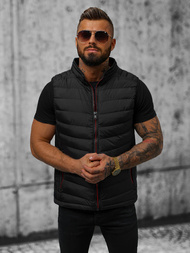 Kamizelka męska pikowana czarna OZONEE N/7133Z