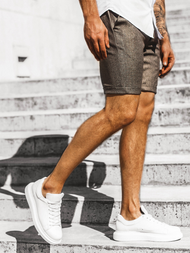 Spodenki męskie chinos khaki OZONEE DJ/1004