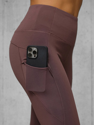 Legginsy damskie śliwkowe OZONEE JS/XY24017L