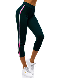 Legginsy damskie ciemno-zielone OZONEE JS/1036/E18