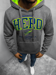 Bluza z kapturem męska grafitowa OZONEE JS/Y10056