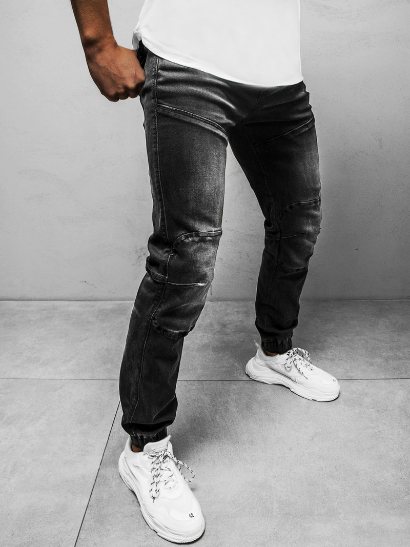 Штани чоловічі джоггери Чорнi OZONEE NB/MP0011N