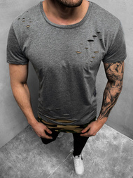 T-Shirt męski grafitowy OZONEE O/1115Z