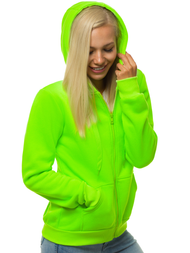 Bluza rozpinana damska zielono-neonowa OZONEE JS/W03Z