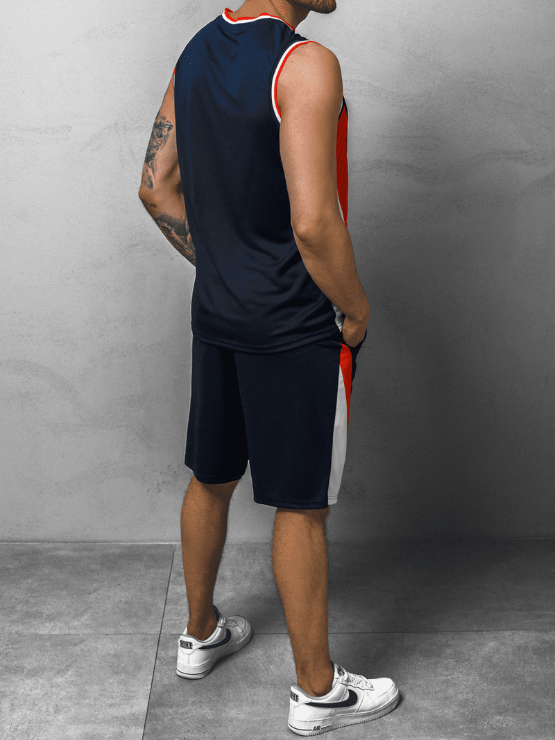 Komplet męski koszykarski granatowy OZONEE JS/68C10167