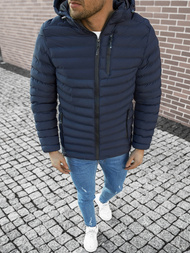 Kurtka zimowa męska pikowana granatowa OZONEE JS/M13057/215Z