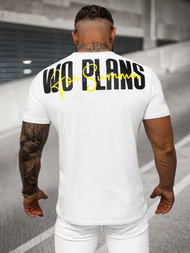 T-shirt męski biały OZONEE O/T1277/1