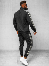 Komplet dresowy męski czarny OZONEE O/3C101/9