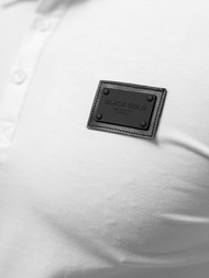 Koszulka męska polo biała OZONEE NB/MT3018Z