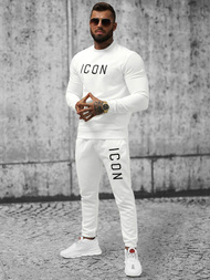 Komplet dresowy męski biały 20