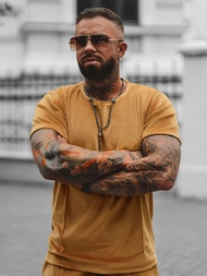 Спортивний костюм чоловічій Гiрчичний OZONEE O/12133Z