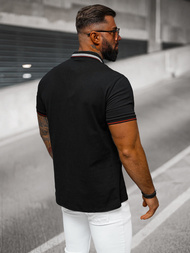 Футболка Поло Чоловіча Чорна OZONEE O/DA729