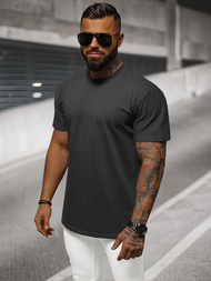 T-shirt męski oversize grafitowy OZONEE NB/MT3098