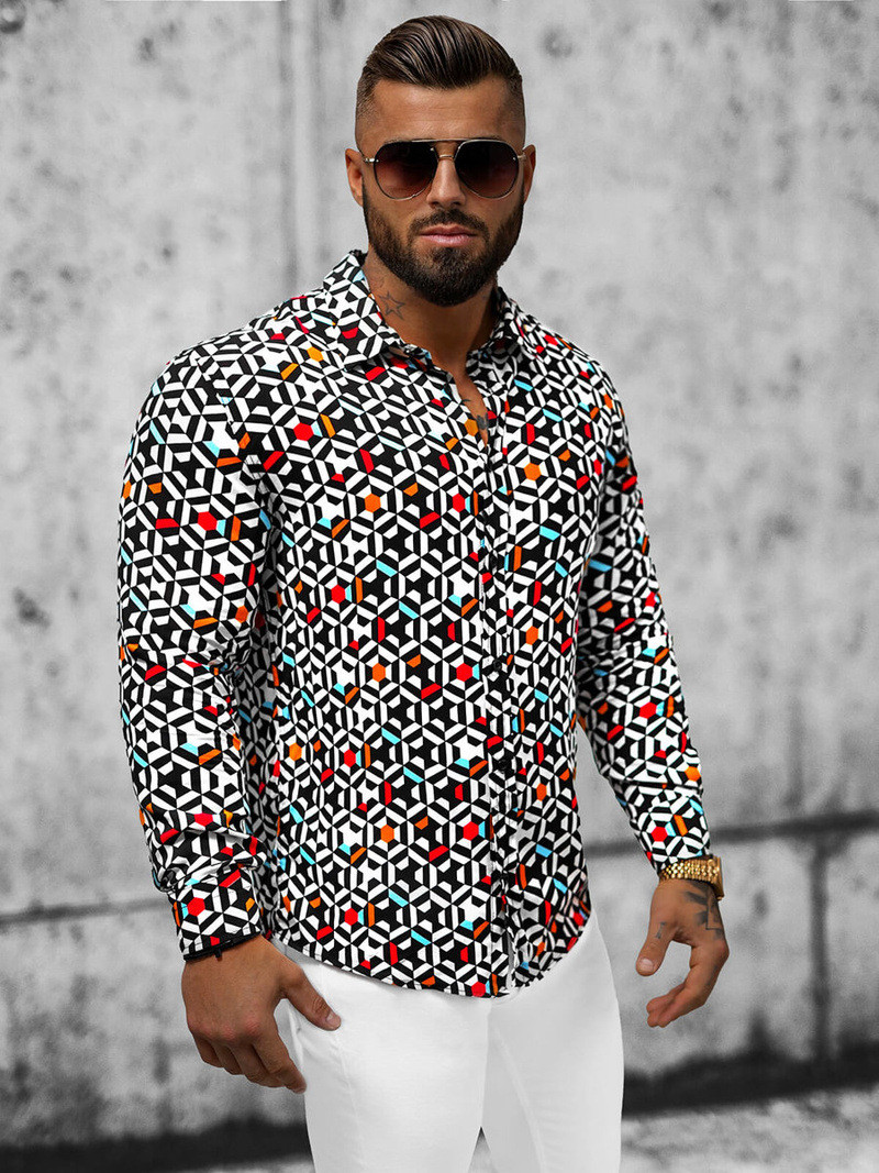 Сорочка чоловіча Кольорова OZONEE E/9000/12Z