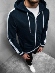 Bluza z kapturem męska granatowa OZONEE A/1009Z