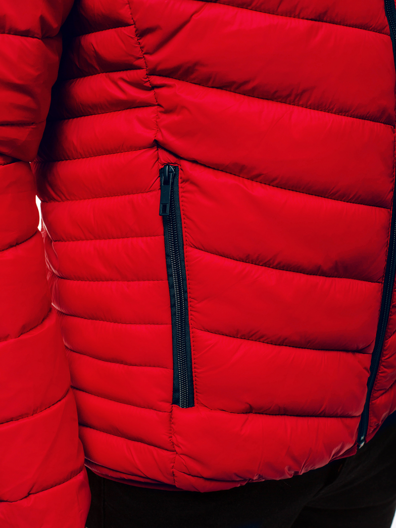 Kurtka męska przejściowa czerwona OZONEE JB/JP1137