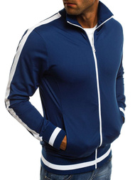 Bluza męska rozpinana indygo OZONEE O/2126Z