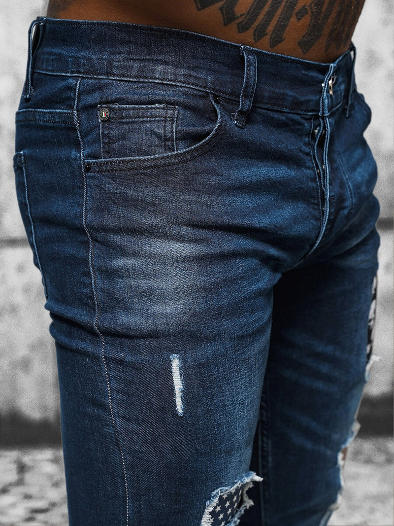 Чоловічі джинси tемно-синi OZONEE NB/MP0015BS